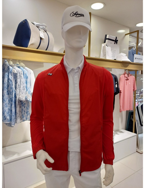 슈페리어골프 여름남성 저지 펀칭 믹스 스트레치 바람막이-pt