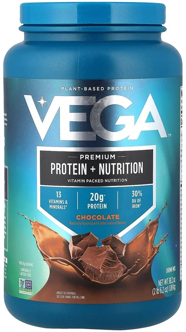Vega 베가 식물성 프로틴 초콜릿 1.08kg 파우더 단백질보충제, 1개, 상세페이지 참조 - 쿠팡