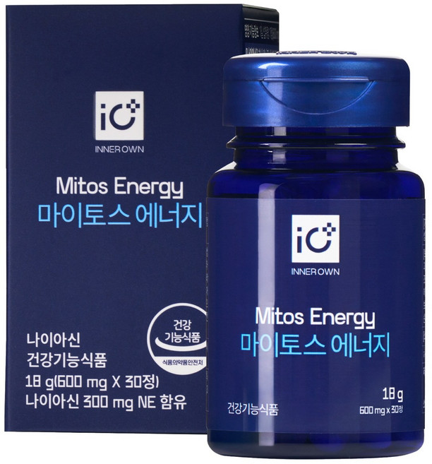 마이토스 nmn 영양제 고순도 저속노화 에너지 600mg, 2개, 30정