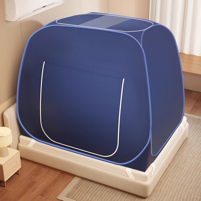 난방텐트 텐트 겨울난방텐트 방한텐트수면외풍차단 따뜻한심플 실내텐트 침대 텐트 몽고모기장 설치 면제 2025 휴대용 호텔