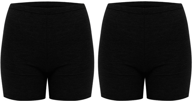 마켓콩 여성 겨울 기모 속바지 3부(2p)-학생 치마속바지 보온쫄바지