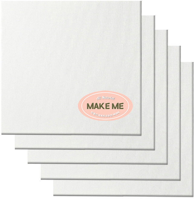 [메잌미] 무지 캔버스 판넬 보드, 5개, 15x15