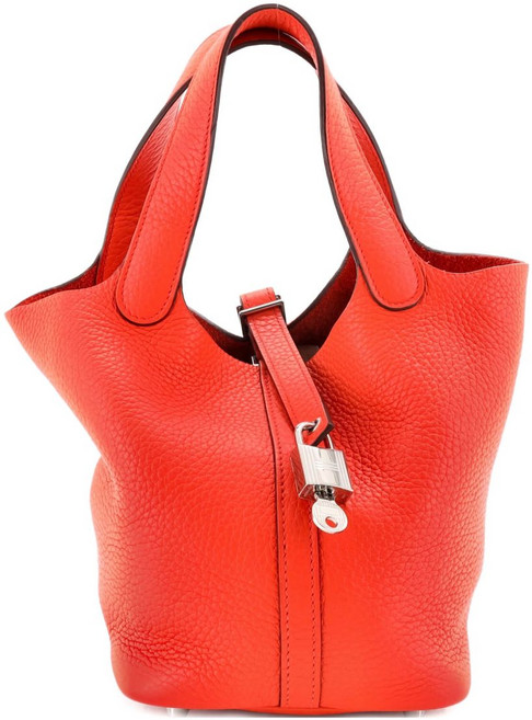 에르메스 중고 Picotin Lock Bag Clemence PM bucket bag