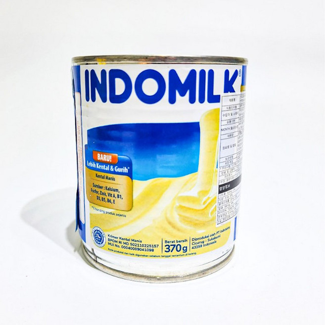 인도밀크 스위티드 컨덴센밀크 INDOMILK CAN, 370g, 12개