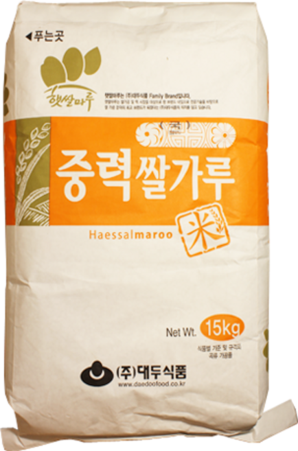 햇쌀마루 중력쌀가루 15kg, 1개