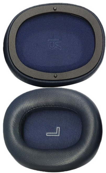 B & O BEOPLAY H95 ANC 헤드폰을위한 1 페어 이어 패드 탄성 스폰지 이어 패드 이어 패드 스폰지 쿠션 교체, 네이비 블루, 1개