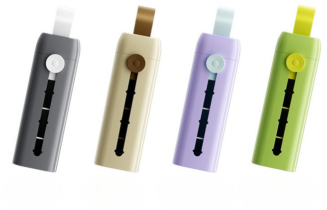 내일마켓 휴대용 알약 케이스 3분할 슬라이드 원터치 약통, 그레이, 1개