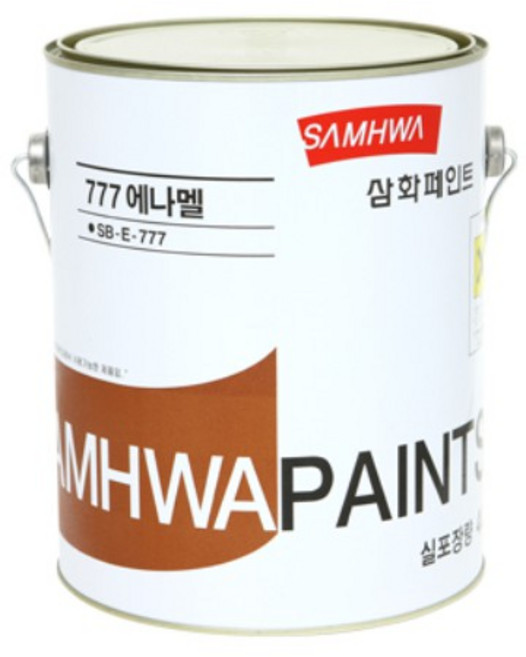 삼화페인트 유성페인트 목재/철재용 777에나멜, 백색 무광, 1개