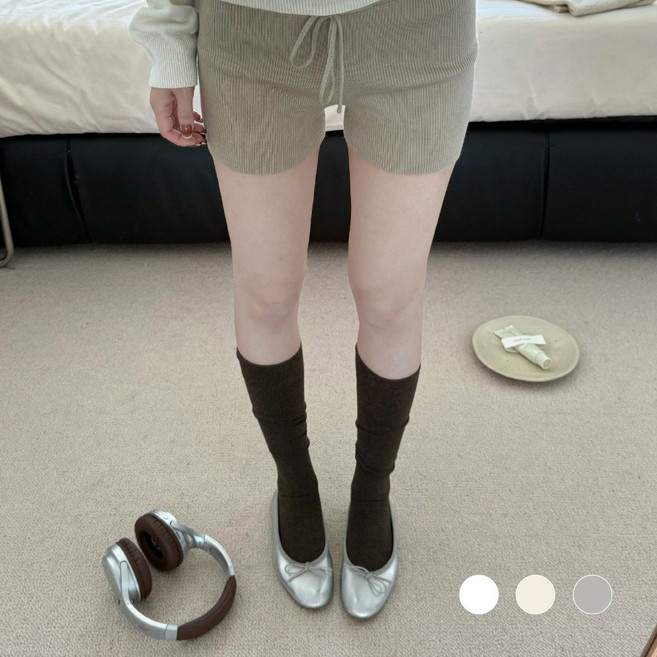 May 3 Socks 여성 양말 순색 겨울 니삭스 슬림 롱 양말 압박 중목 양말 반장 양말 장목 양말 운동 다리 보온대 필라테스 3족 세트