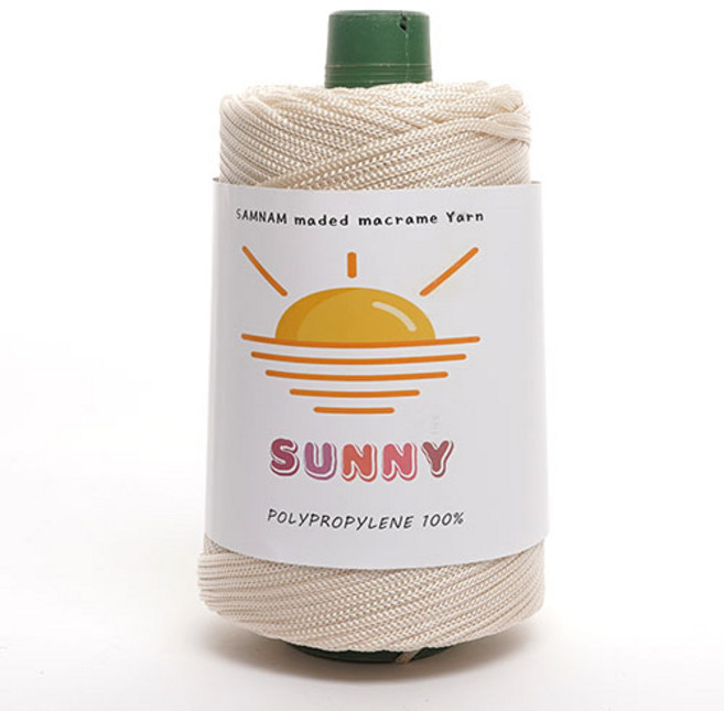 삼남뜨개실 써니 230g 5+1 pp사 가방실 소품실 대용량 모자실 가벼운실, SUNNY, 25 베이직 아이보리
