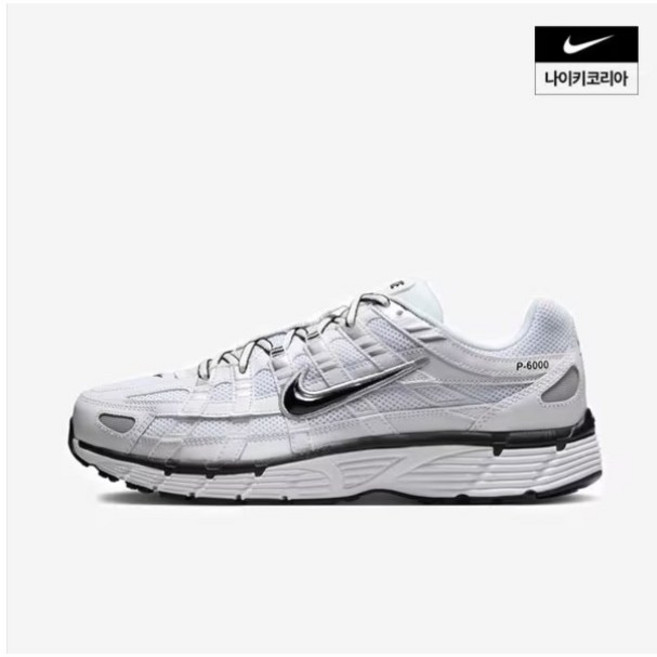 [국내 백화점] 나이키 남성 발편한 발 볼 넓은 운동화 러닝화 워킹화 P6000 + 신발끈 세트