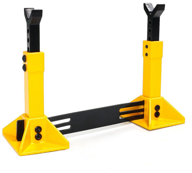 자키 발목 말목 12톤 차량용 고정 쟈키 리프트, 노란 한 쌍