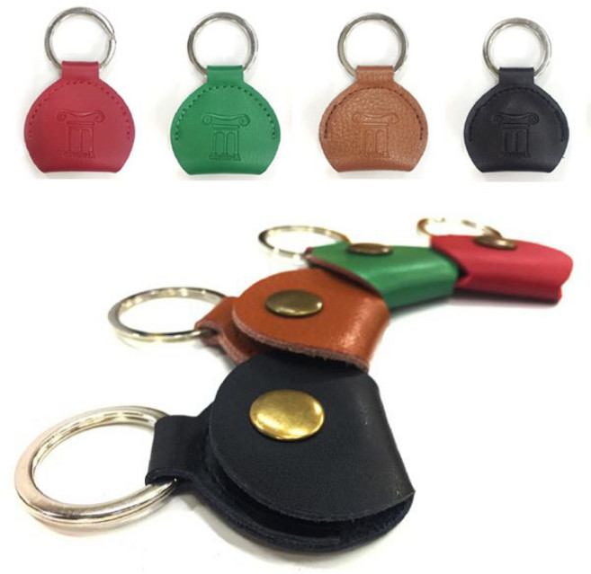 로코망고 우쿨렐레 가죽피크 1개, 가죽 피크케이스_브라운