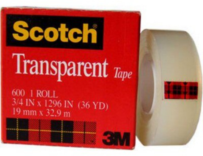 【文具通】3M Scotch 810 811 隱形膠帶 補充包 透明膠帶 600 3/4, 1個, 透明, 600
