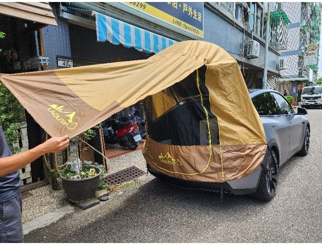 JOYPRO 包覆式車尾帳, 加大款（不含立柱，邊布）,黑色, 黑色