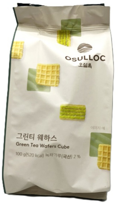 오설록 그린티웨하스, 100g, 3개