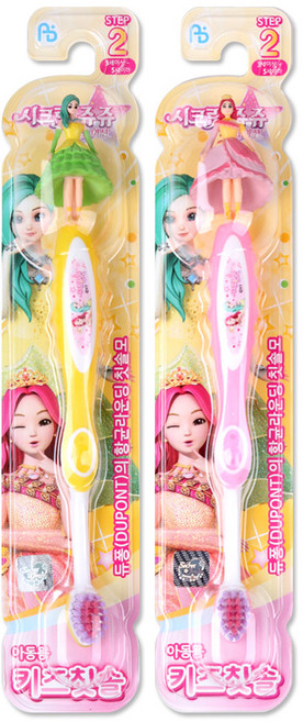 시크릿쥬쥬 피규어 칫솔, 2단계 랜덤, 3개, 1개입