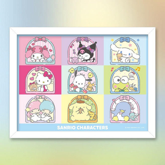 산리오 캐릭터즈 컬렉션 직소퍼즐, 액자세트, 300피스