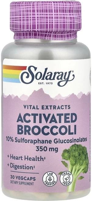 Solaray 필수 추출물 활성 브로콜리 350mg 베지 캡슐 30정, Solaray 활성 브로콜리 씨추..., 1개 - 쿠팡