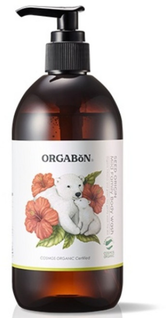 오가본 씨앗품은 순한 패밀리 바디워시, 380ml, 1개