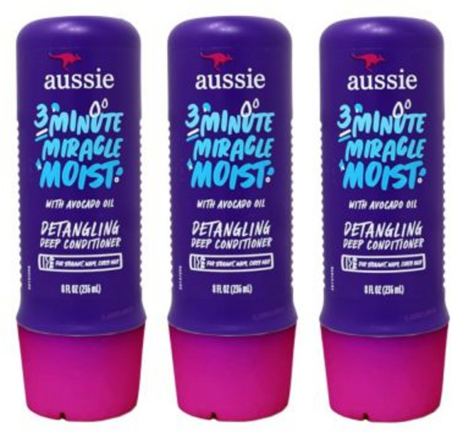 Aussie 오지 3분 기적 미라클 스무스 딥 컨디셔너 236ml (3팩)