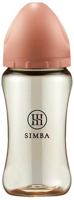 SIMBA辛巴 寶寶奶瓶 安全材質 寬口設計 防脹氣, 覓粉(圓孔S), 1個, 270ml