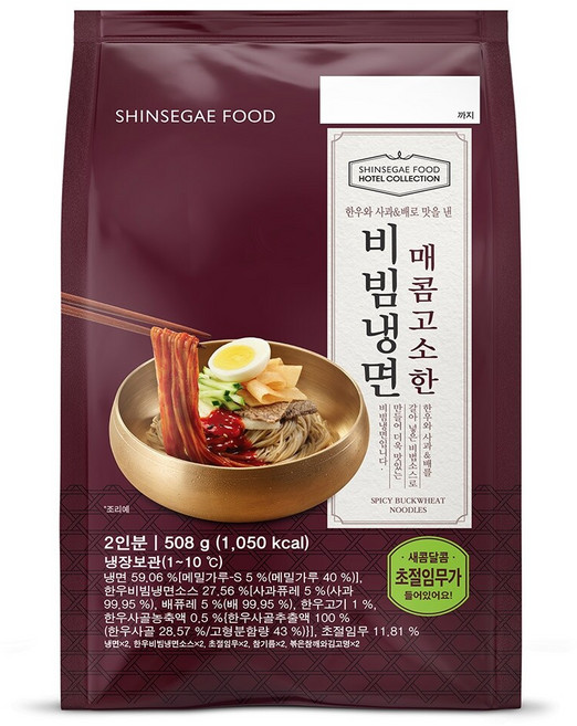 호텔컬렉션 비빔냉면 508g x 3팩 (1팩당 2인분), 3개