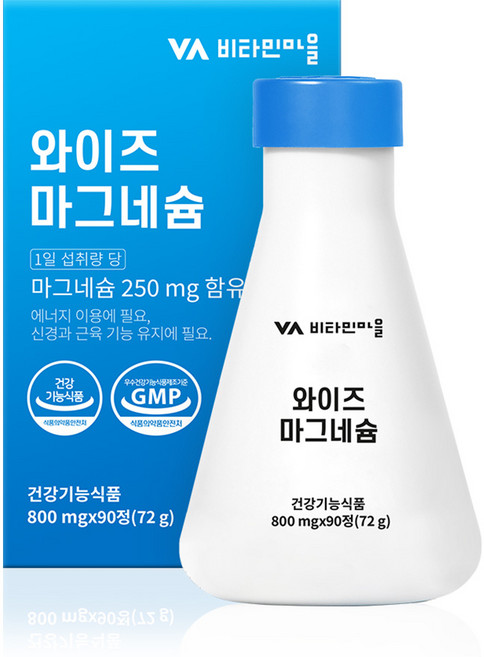 비타민마을 와이즈 마그네슘 72g, 90정, 1개