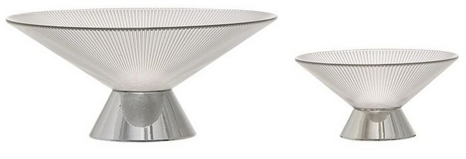 돌잔치 과일그릇 디저트 플레이트 그릇 소반, 투명실버 중형+소형 더 저렴한 세트