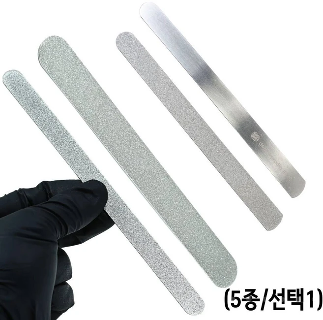 Gonail / 드메이 다이야화일 네일 패디 메탈파일 화일 5종 (택1), 1개, 02) 듀얼메탈파일 (레귤러 100 / 150) - 쿠팡