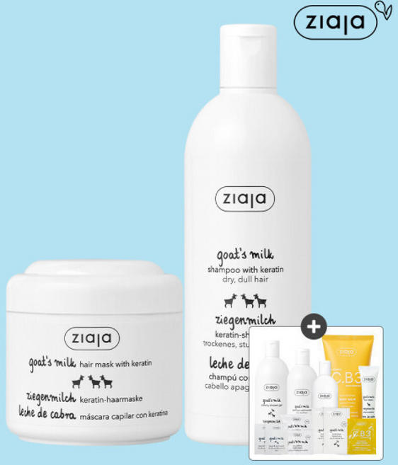 지아자 산양유 탄력 샴푸 + 산양유 영양 헤어 마스크팩, 1개, 400ml