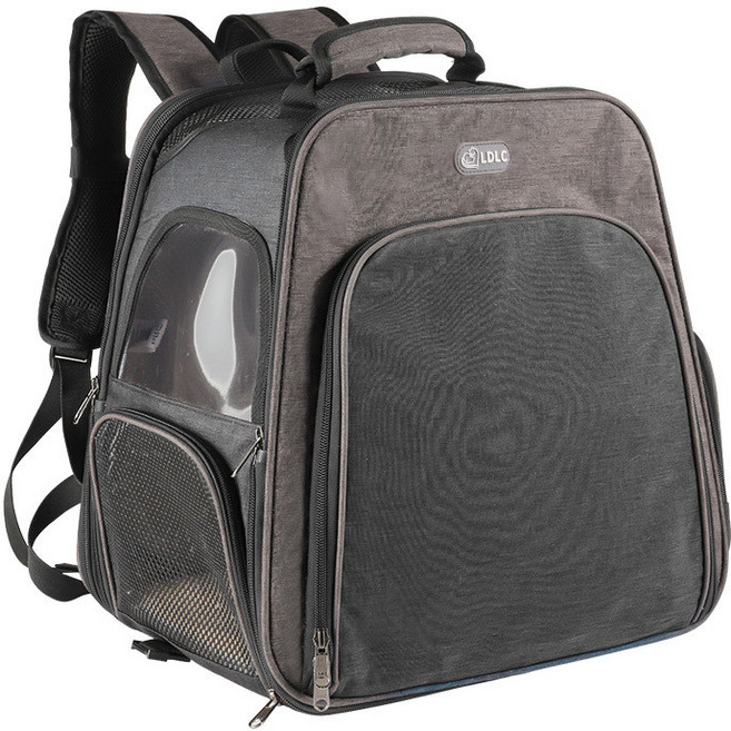 cisanny 반려동물 확장형 백팩형 이동장 폴딩 이동백팩, 그레이, 1개