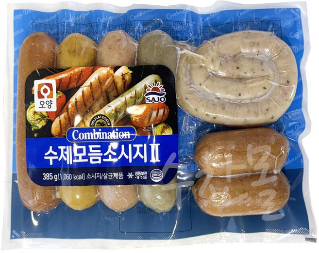 사조 오양 수제 모듬소시지 385gX10개 업소용 식당용수제소시지 호프집 간편안주, 3.85kg, 1개