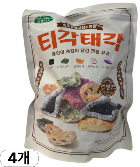 하루칩스 티각태각 부각, 330g, 4개