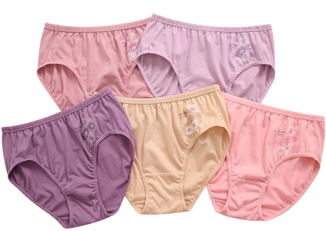 BYC 9026 나보아 순면 맥시 삼각팬티 5종 여성용