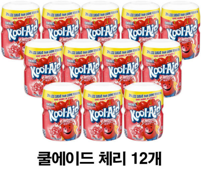 쿨에이드 체리향 분말 카페 프랜차이즈 개인 에이드 대용량, 538g, 1개입, 1