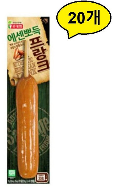 (무료배송) 롯데햄 에센뽀득 프랑크 70g x 20개