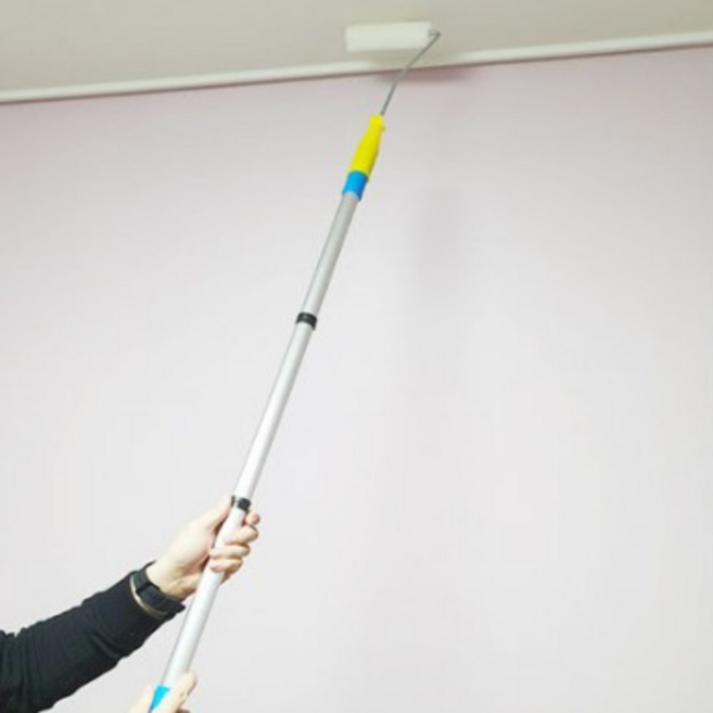 5단 롤러연장봉 셀프 페인트 천장 작업 롤러봉 막대기 롤러장대 페인트 시공도구, 1개