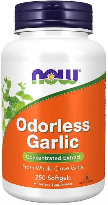 NOW Supplements 무냄새 갈릭 Allium sativum 250 소프트젤, 250 Softgels, 1개 - 쿠팡