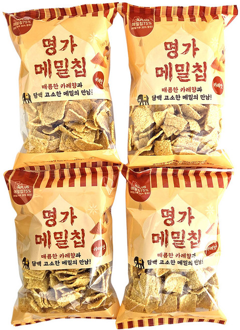 새마원 HACCP 명가 메밀칩 카레맛 160g 과자 스낵 맥주 안주 꽈배기, 4개