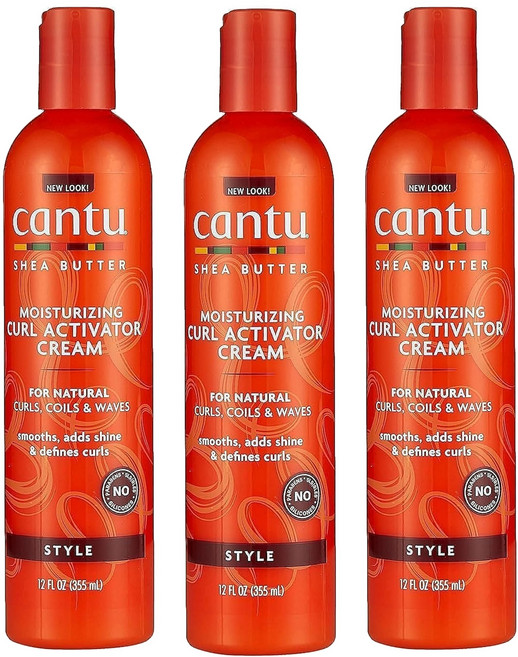 칸투 시어 버터 모이스처라이징 컬 액티베이터 크림, 355ml, 3개