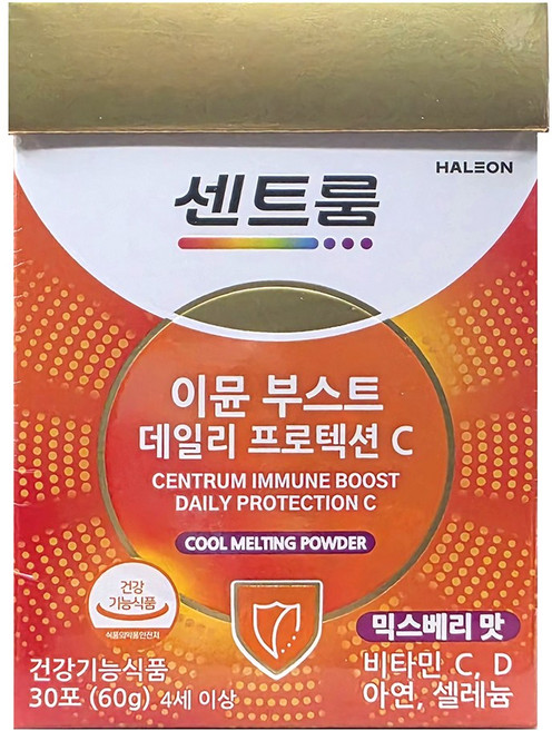 센트룸 이뮨부스트 데일리 프로텍션C 리포좀 비타민c 비타민d 아연 셀레늄, 1개, 30회분