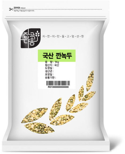 잡곡다움 국산 깐녹두, 1개, 1kg