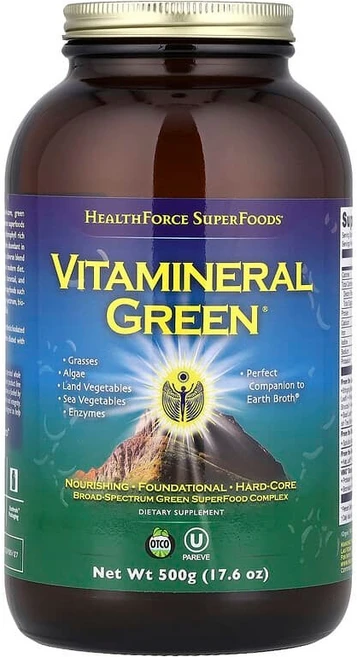 HealthForce Superfoods Vitamineral 그린 버전 5.6 500g(17.6oz) HFC-00021, 1개 - 쿠팡