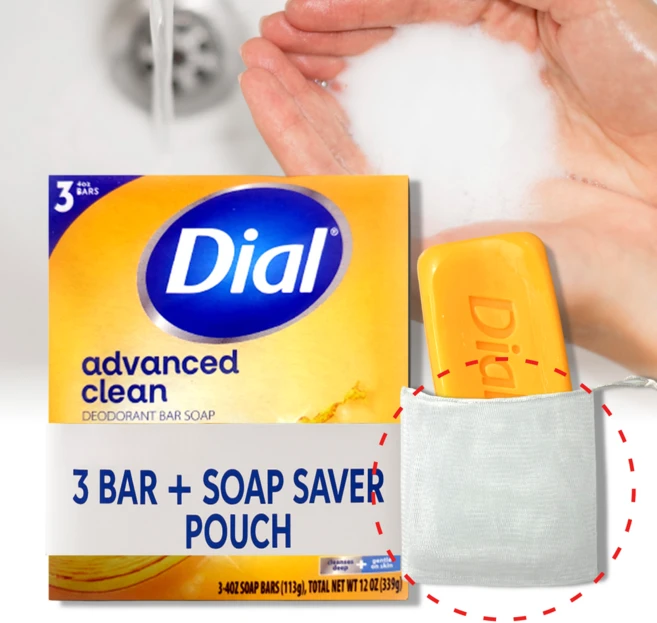 다이알 골드 비누 얼굴 세수 세정 바디 목욕 때 클렌징 113g 3개입+2겹 비누망 1개입 - 쿠팡