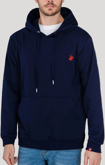 비버리힐즈폴로클럽 남여공용 특양면 자수로고 후드 티셔츠 EPG9T00