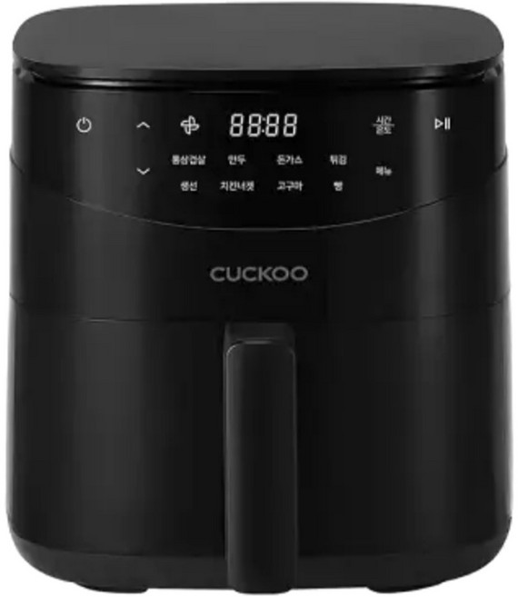 쿠쿠 저소음 에어프라이어 자취생 1인용 미니 에어프라이기 블랙