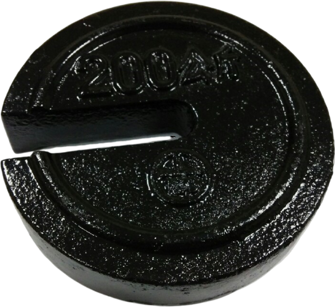 C型鑄鐵砝碼 - 精準測量 堅固耐用 實驗室工業適用, 1個, 2kg