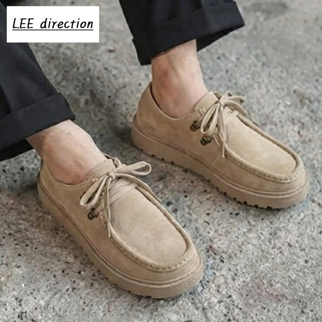 리디렉션 발편한 스웨이트 키높이 왈라비 로퍼 스니커즈 (2 color)