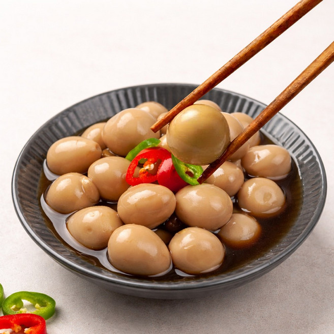 [맛꾼] HACCP인증 실온보관 메추리알 장조림, 1개, 1kg